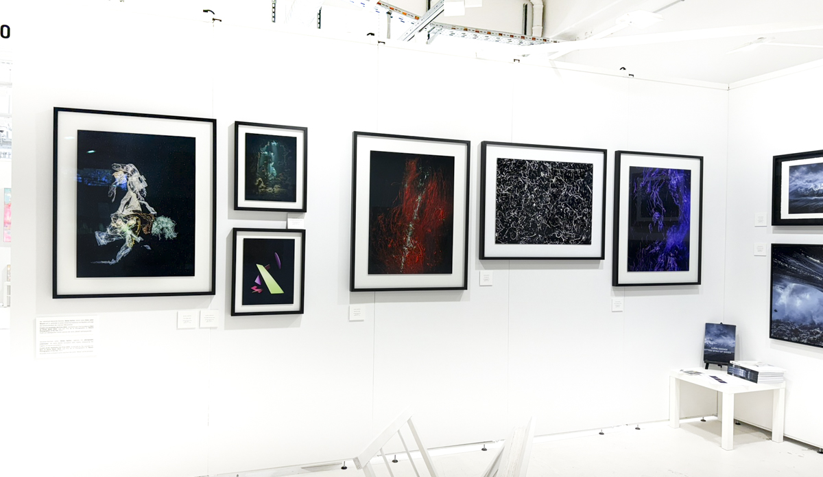 Underwater photography art by Alexej Sachov – installation view at ARTMUC
