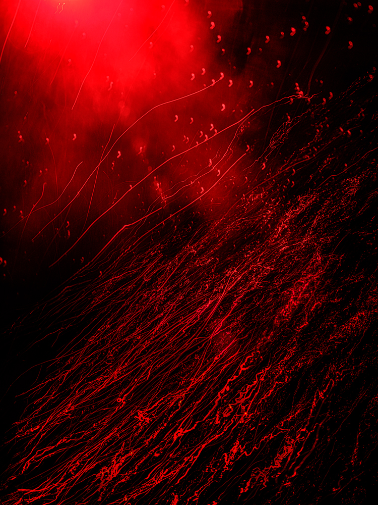 Conceptual underwater art - &ldquo;Blood #1&rdquo; by Alexej Sachov, from the Blood series.