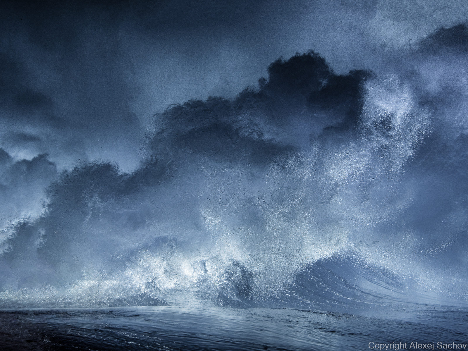 Underwater waves artwork — &ldquo;Skyward Hope&rdquo; by Alexej Sachov, from The Edge of Wave series.
