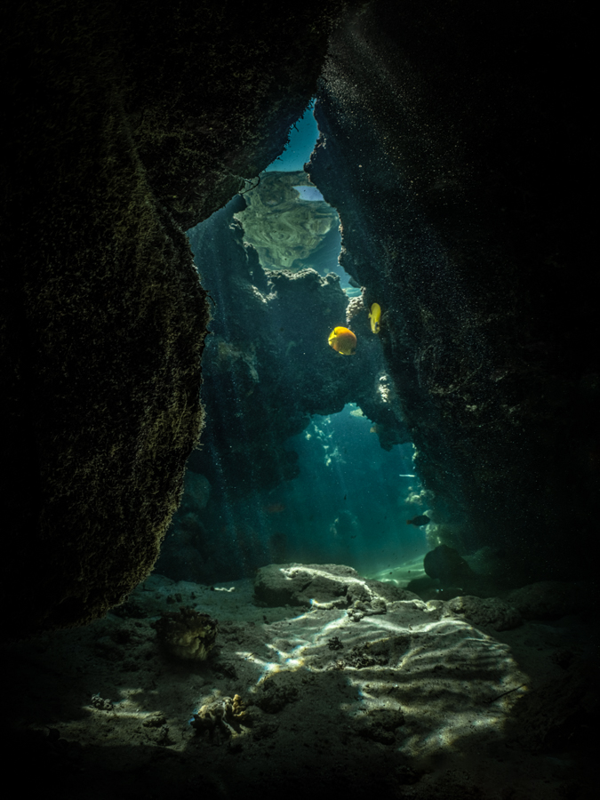 Underwater cave art - &ldquo;The Hidden World #3&rdquo; by Alexej Sachov, from The Hidden World series.