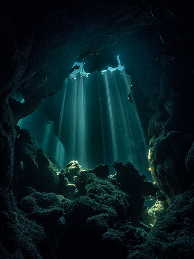 Underwater cave art - &ldquo;The Hidden World #6&rdquo; by Alexej Sachov, from The Hidden World series.