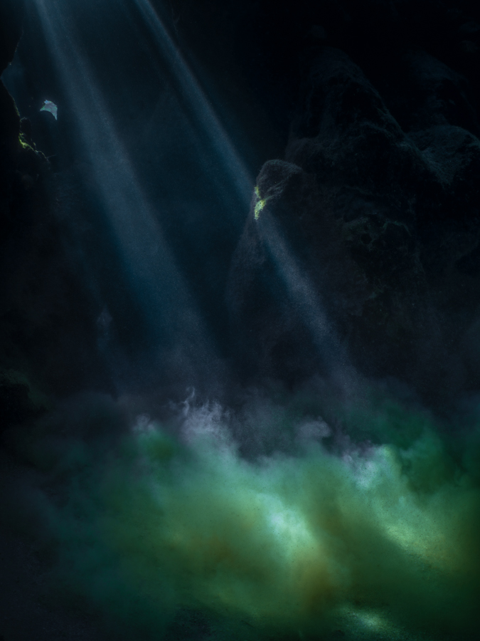 Underwater cave art - &ldquo;The Hidden World #7&rdquo; by Alexej Sachov, from The Hidden World series.