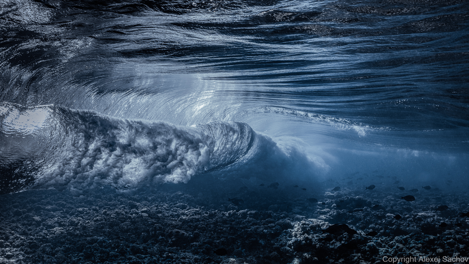 Underwater waves art - &ldquo;Storm Is Coming&rdquo; by Alexej Sachov, from Mood Changes of the Sea series.