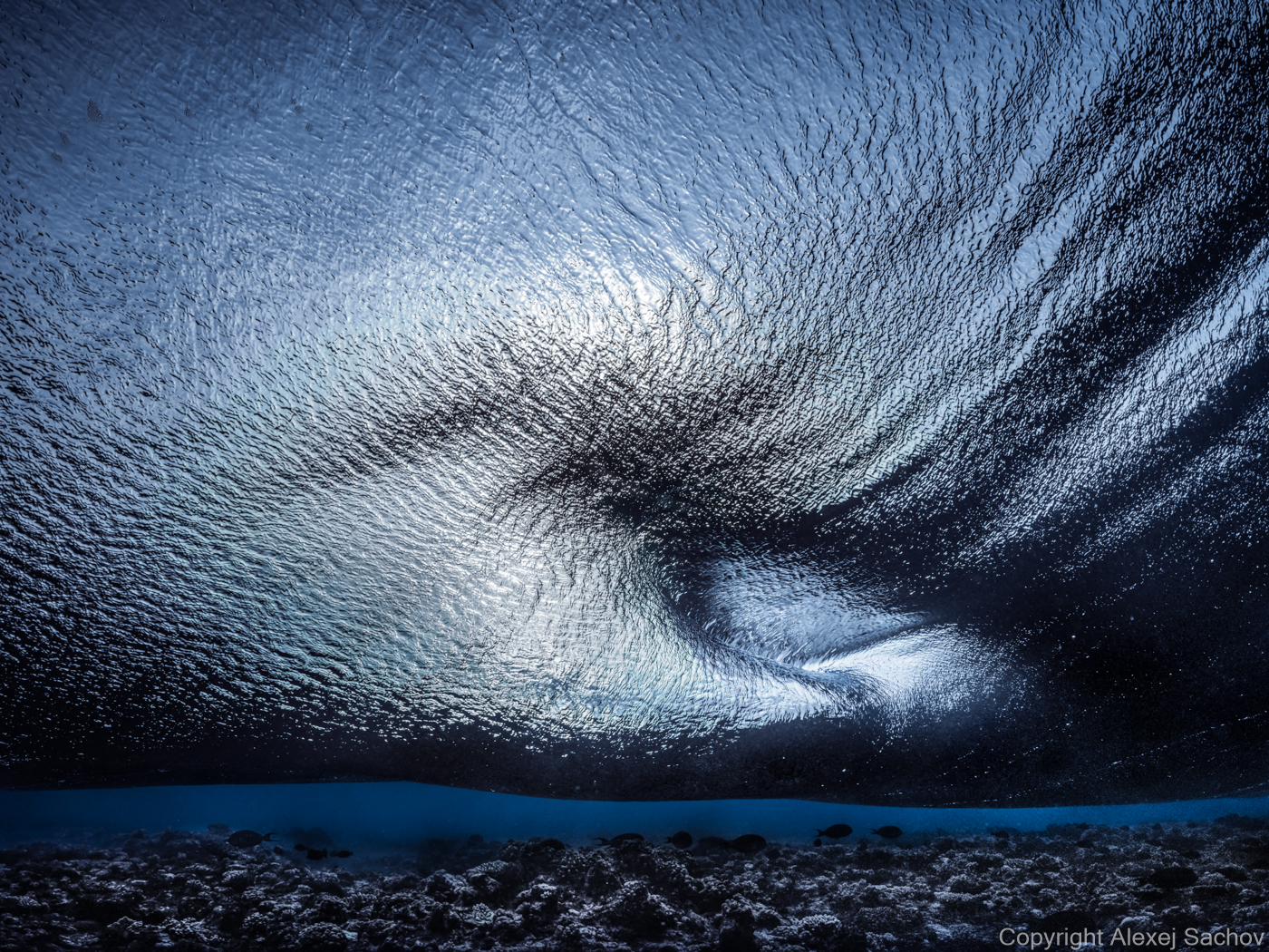 Underwater waves art - &ldquo;Calmness&rdquo; by Alexej Sachov, from Mood Changes of the Sea series.